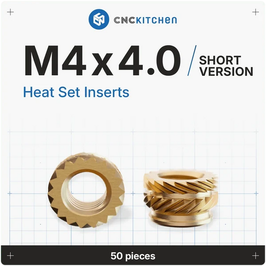 CNCKitchen Gänginsats M4x4.0 - 50 st