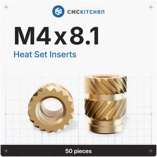 CNCKitchen Gänginsats M4x8.1 - 50 st