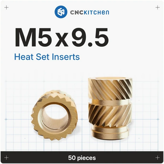 CNCKitchen Gänginsats M5x9.5 - 50 st