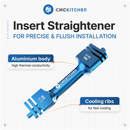 CNCKitchen Instickshjälp för Gängade Insatser M2 - M10