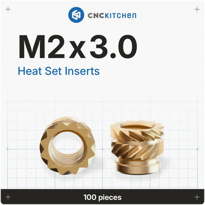 CNCKitchen Gänginsats M2x3.0 - 100 st