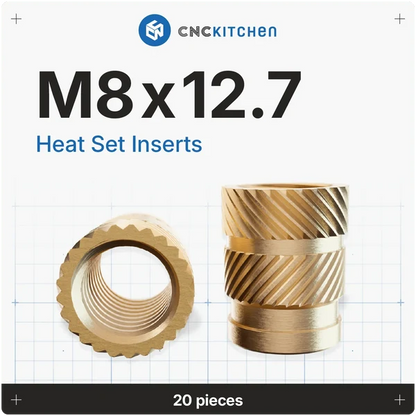 CNCKitchen Gänginsats M8x12.7 - 20 st