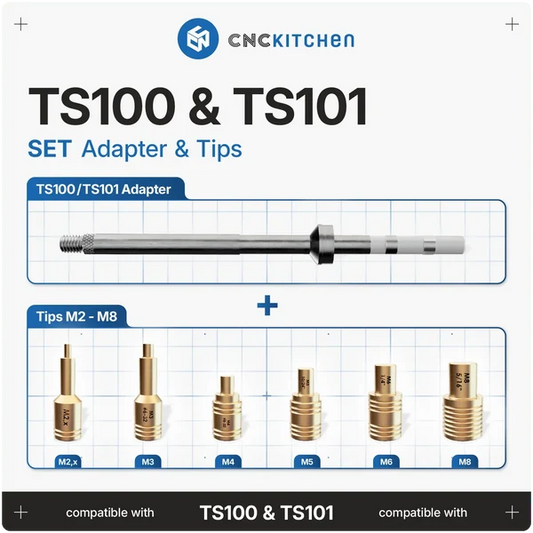 CNCKitchen Lödspetsar kompatibla med TS100 & TS101